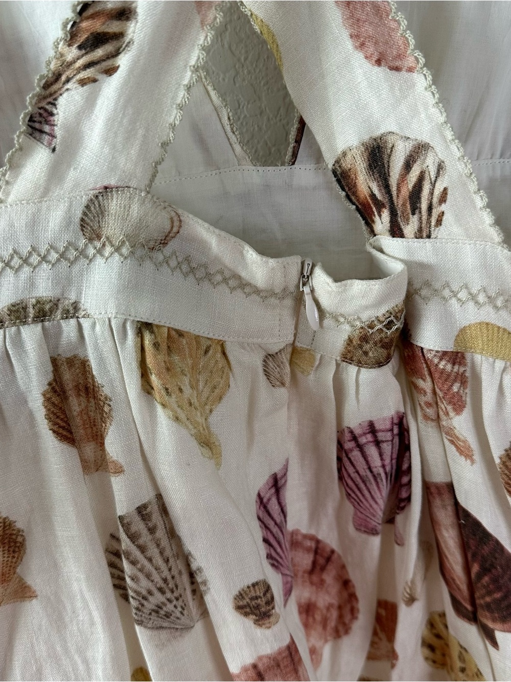 Agua Bendita Naturalia Linen Shell Maxi Dress SZ S - Picture 5 of 7